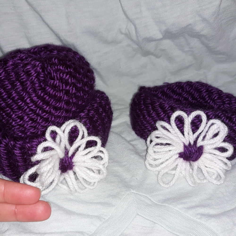 Hat and ear muff set